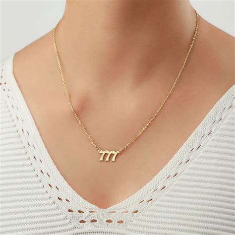 Angel Number Necklace .